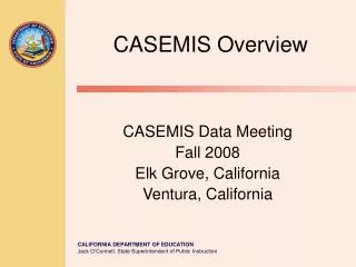 CASEMIS Overview