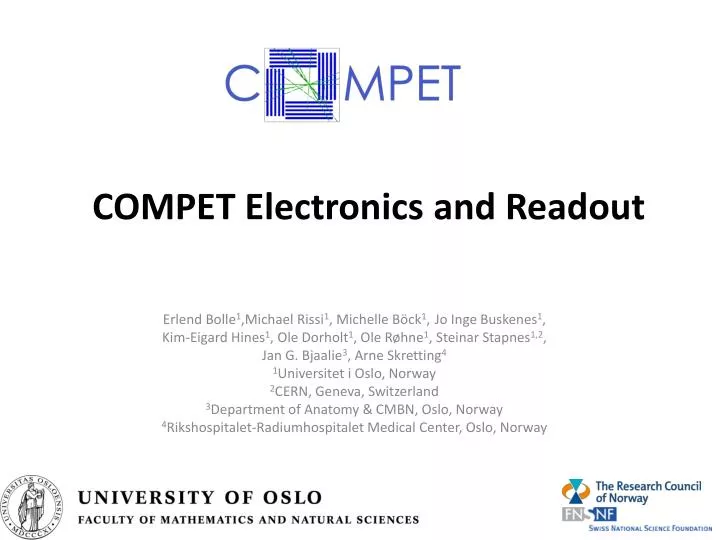 compet electronics and readout