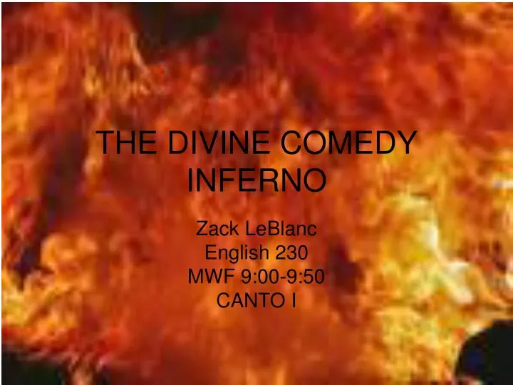 the divine comedy inferno