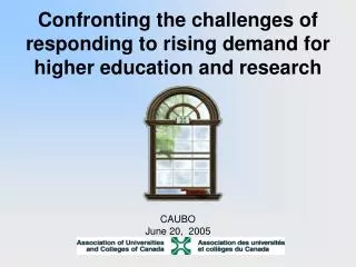 Confronting the challenges of responding to rising demand for higher education and research