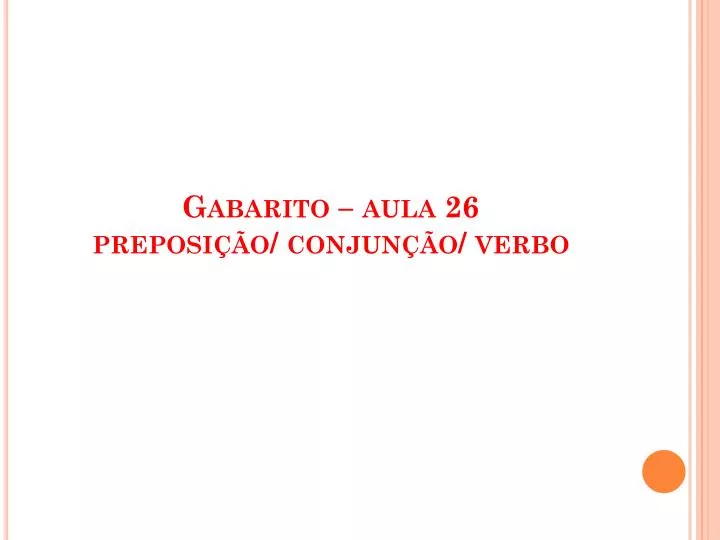 gabarito aula 26 preposi o conjun o verbo