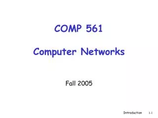 comp 561 computer networks
