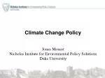 Climate Change Policy - slide 1