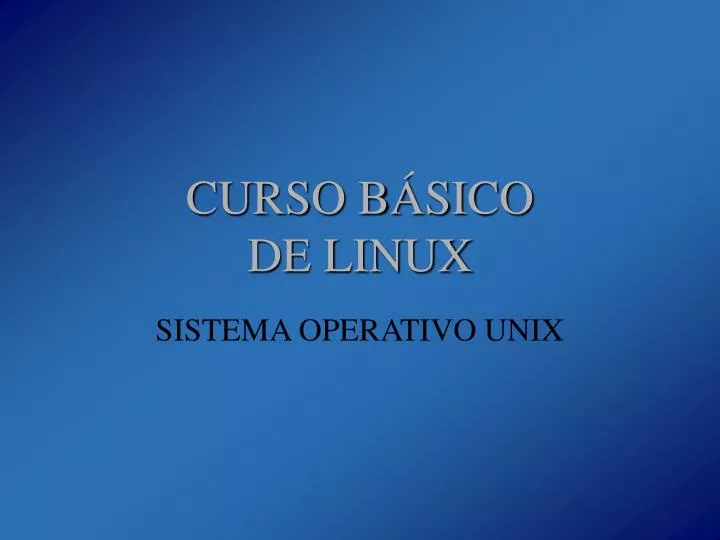 curso b sico de linux