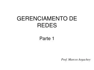 gerenciamento de redes parte 1