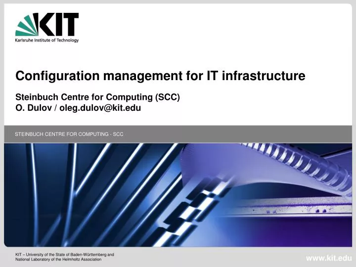 configuration management for it infrastructure