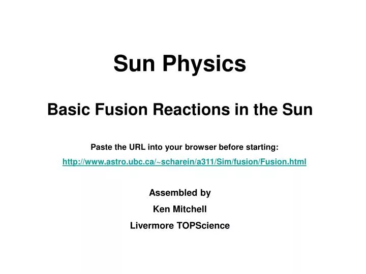 sun physics