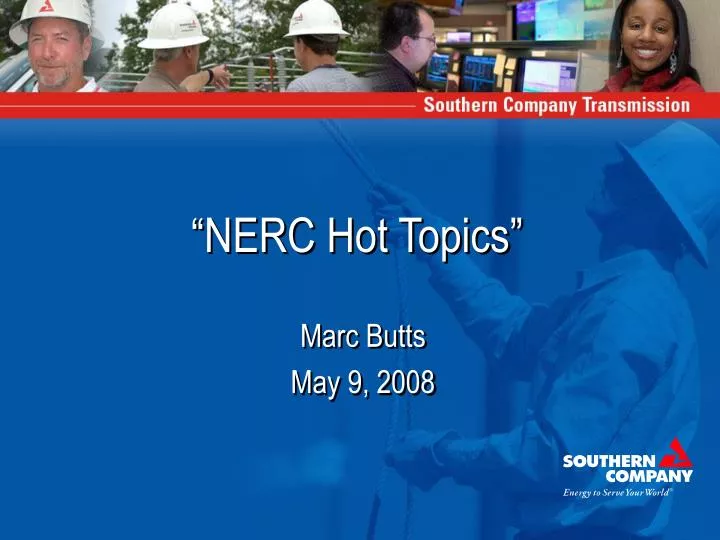 nerc hot topics