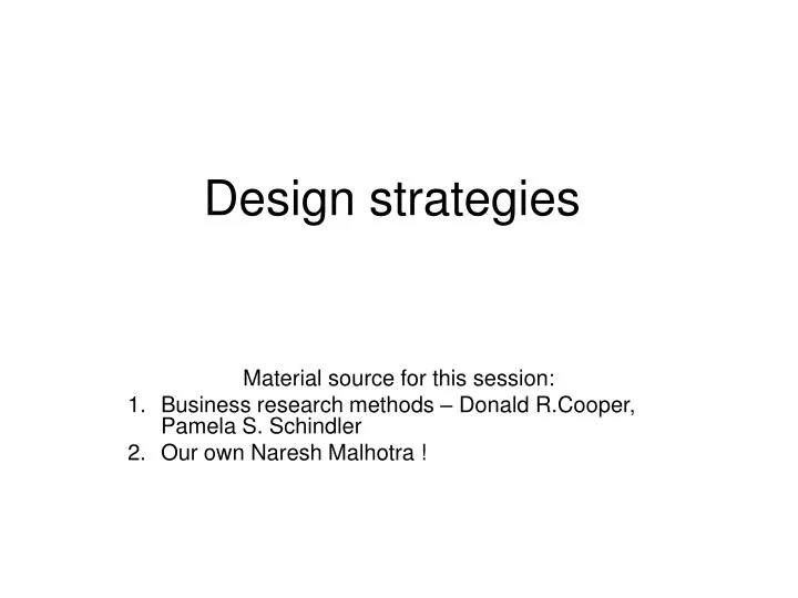 design strategies