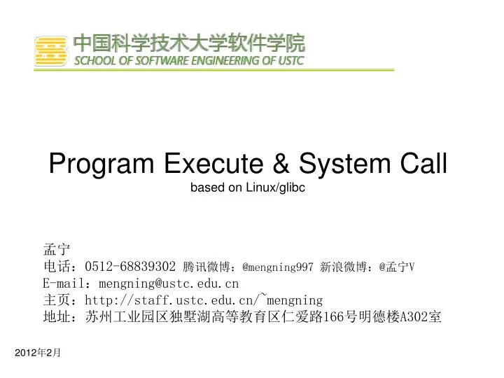 program execute system call based on linux glibc