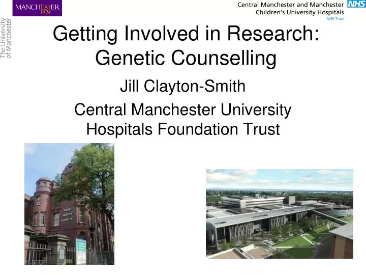 getting involved in research genetic counselling