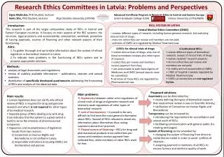 Research Ethics Committees in Latvia: Problems and Perspectives