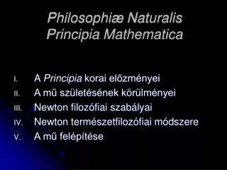 philosophi naturalis principia mathematica