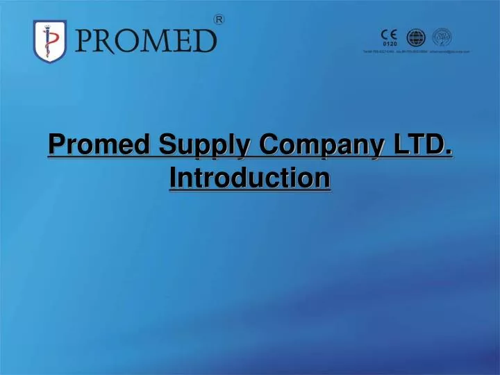 promed supply company ltd introduction