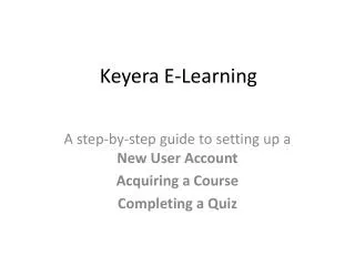 Keyera E-Learning