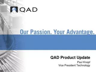 QAD Product Update