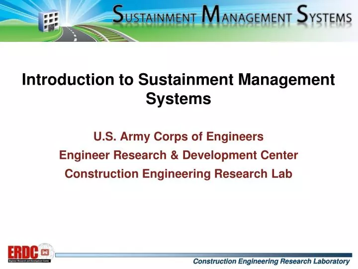 introduction to sustainment management systems
