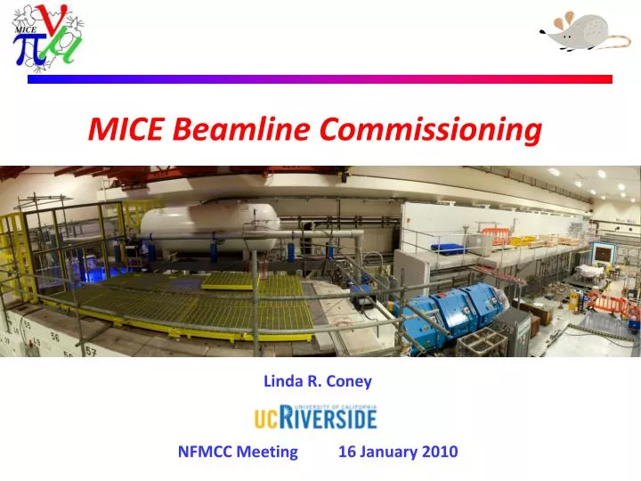 mice beamline commissioning
