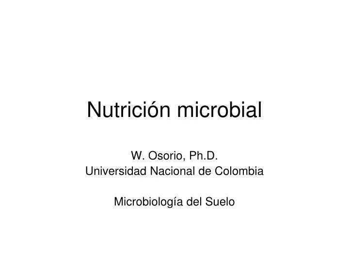 nutrici n microbial