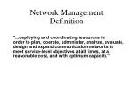 Network Management Definition - slide 1