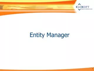 Entity Manager