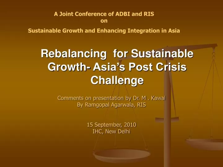 rebalancing for sustainable growth asia s post crisis challenge