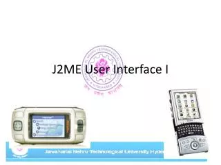 J2ME User Interface I