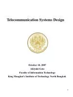 Telecommunication Systems Design