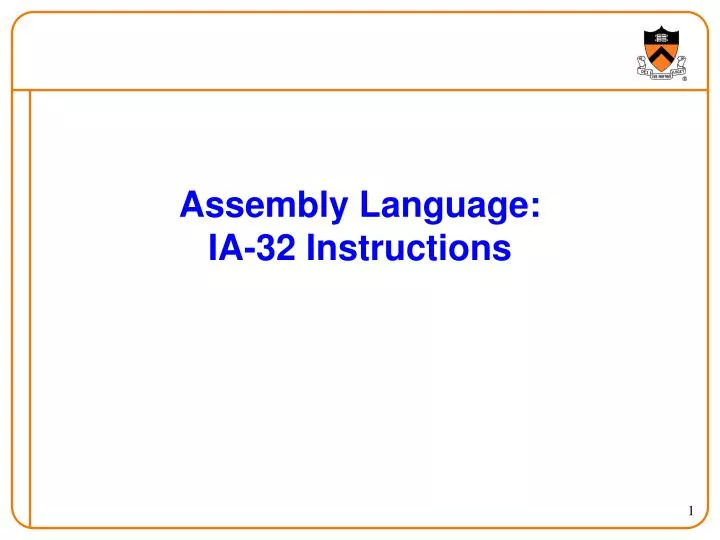 assembly language ia 32 instructions