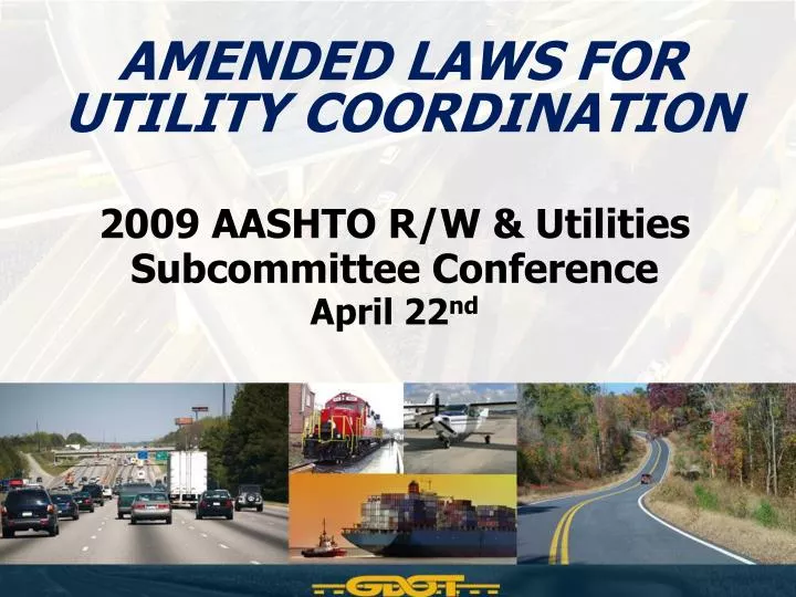 amended laws for utility coordination