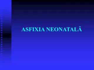 asfixia neonatal