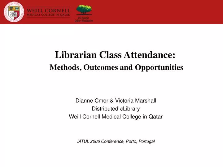 librarian class attendance methods outcomes and opportunities