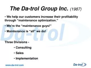 The Da-trol Group Inc. (1987)