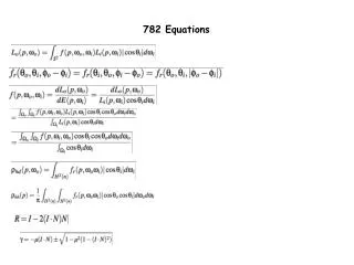 782 Equations