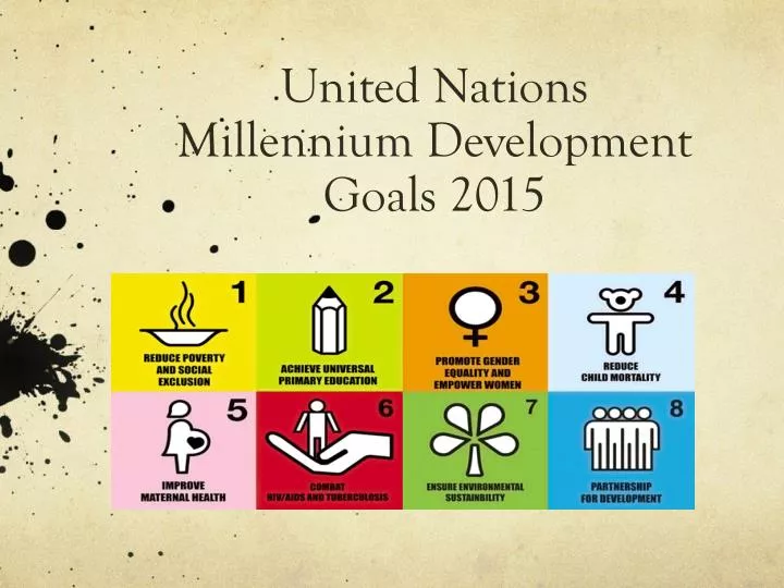 united nations millennium development goals 2015