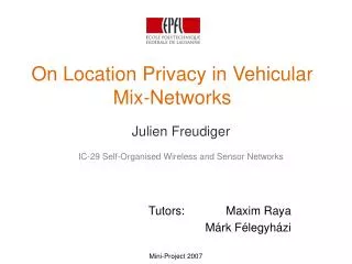 On Location Privacy in Vehicular Mix-Networks