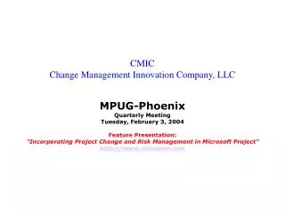 CMIC Change Management Innovation Company, LLC