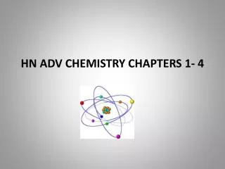 HN ADV CHEMISTRY CHAPTERS 1- 4