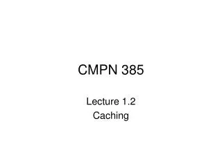 CMPN 385