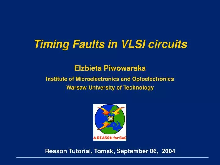 timing faults in vlsi circuits