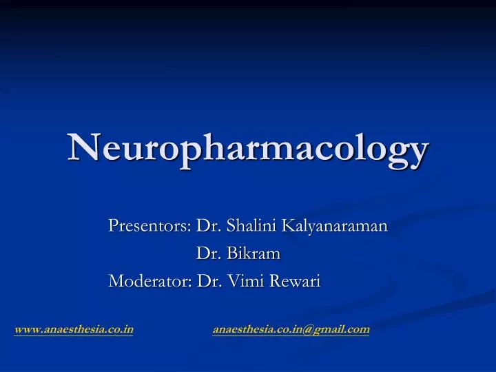 neuropharmacology