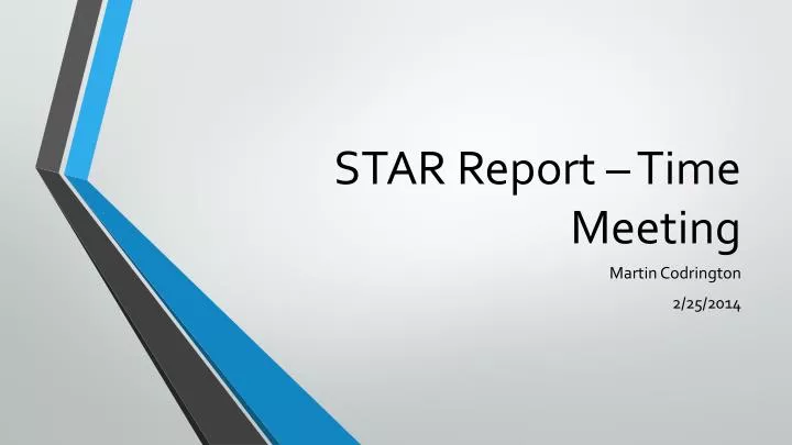 star report time meeting