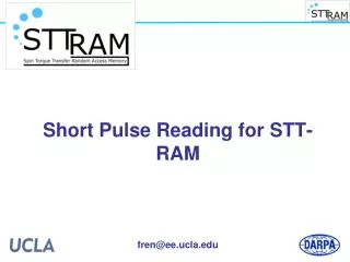Short Pulse Reading for STT-RAM
