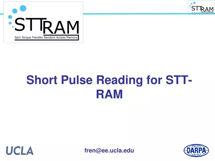short pulse reading for stt ram