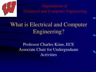 What is Electrical and Computer Engineering?