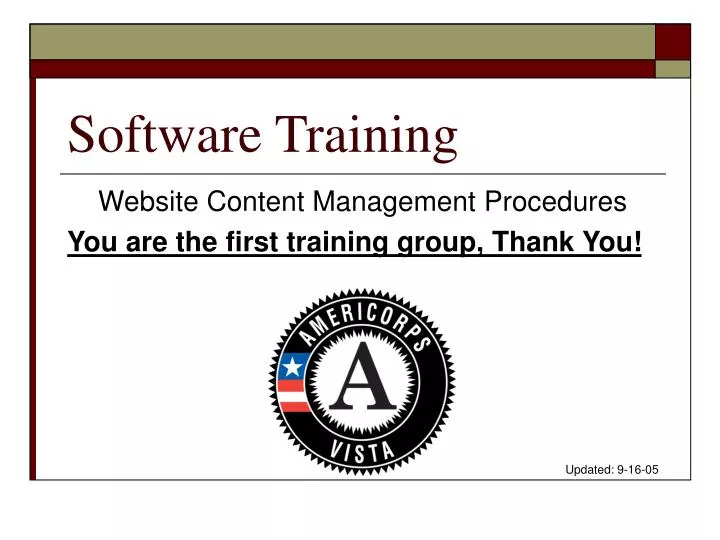 software training