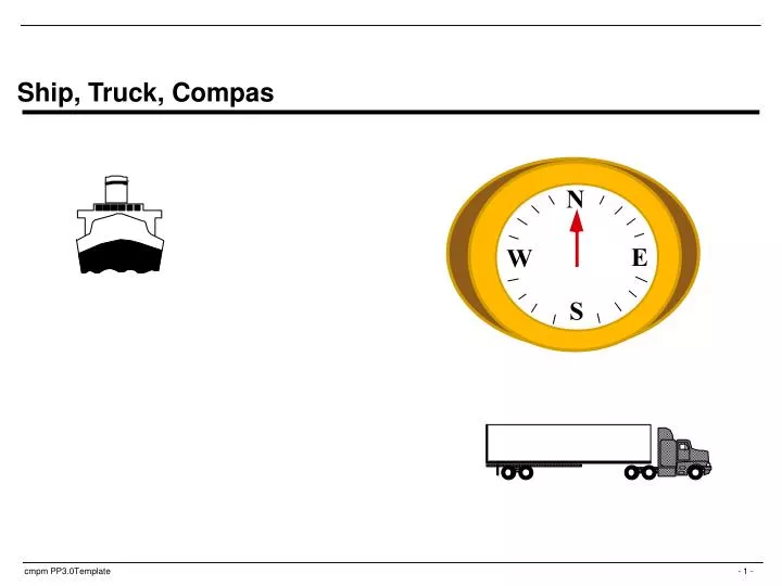 ship truck compas