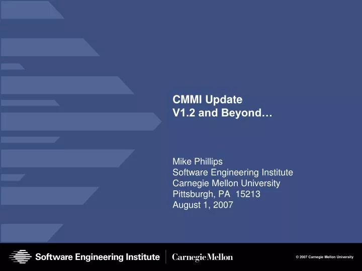 cmmi update v1 2 and beyond
