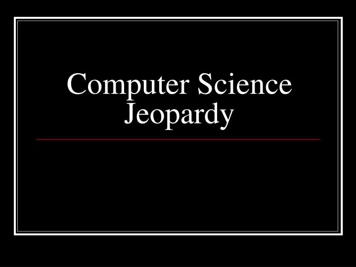 computer science jeopardy