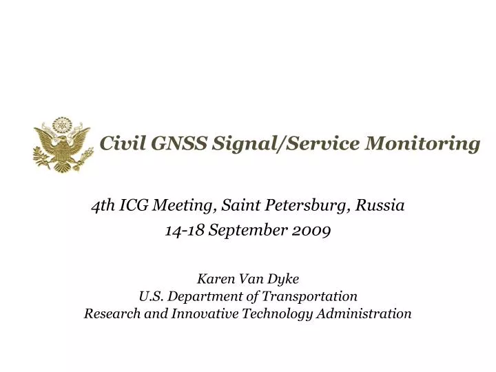 civil gnss signal service monitoring